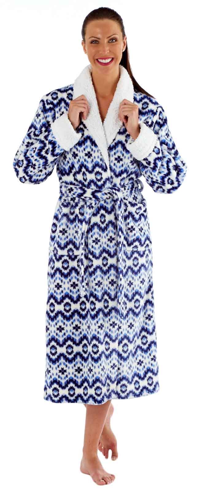 fur gown robe
